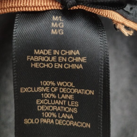 Frye Felt Panama Wool Fedora Hat Size M/L - Picture 9 of 10